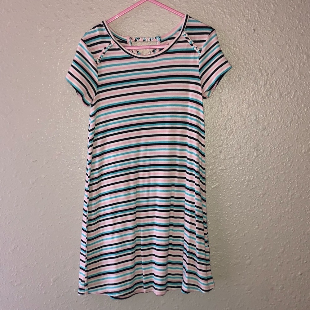 Art class striped dress xs(4/5) little girls